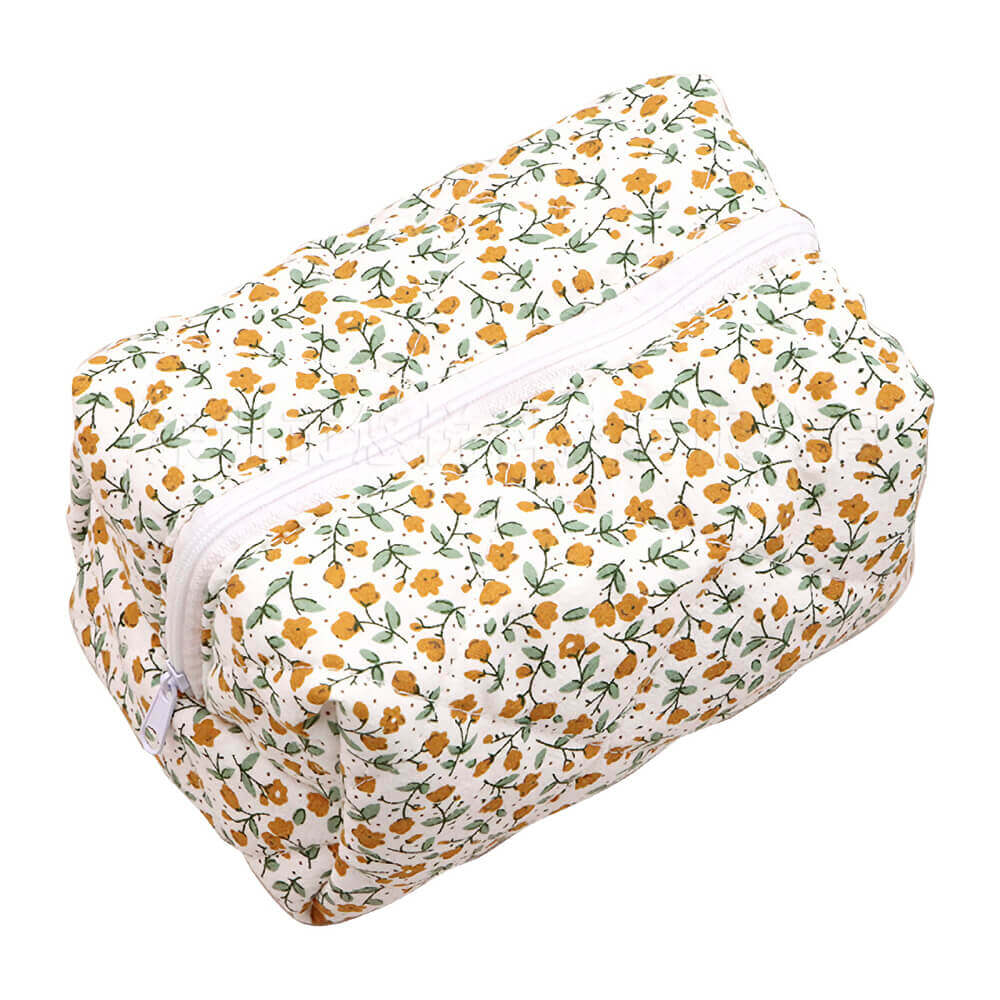 flower patterned cotton pouch, Cute Pouch Toiletry Bag