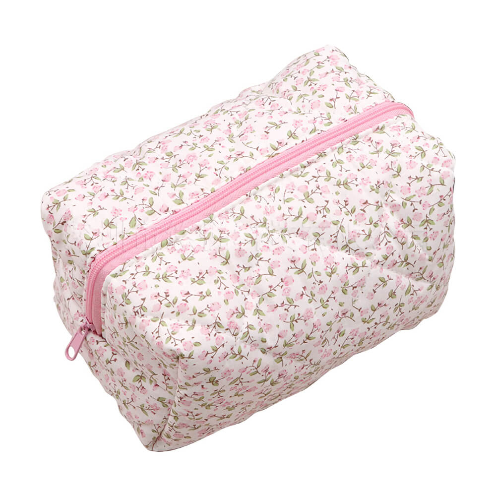 flower patterned cotton pouch, Cute Pouch Toiletry Bag