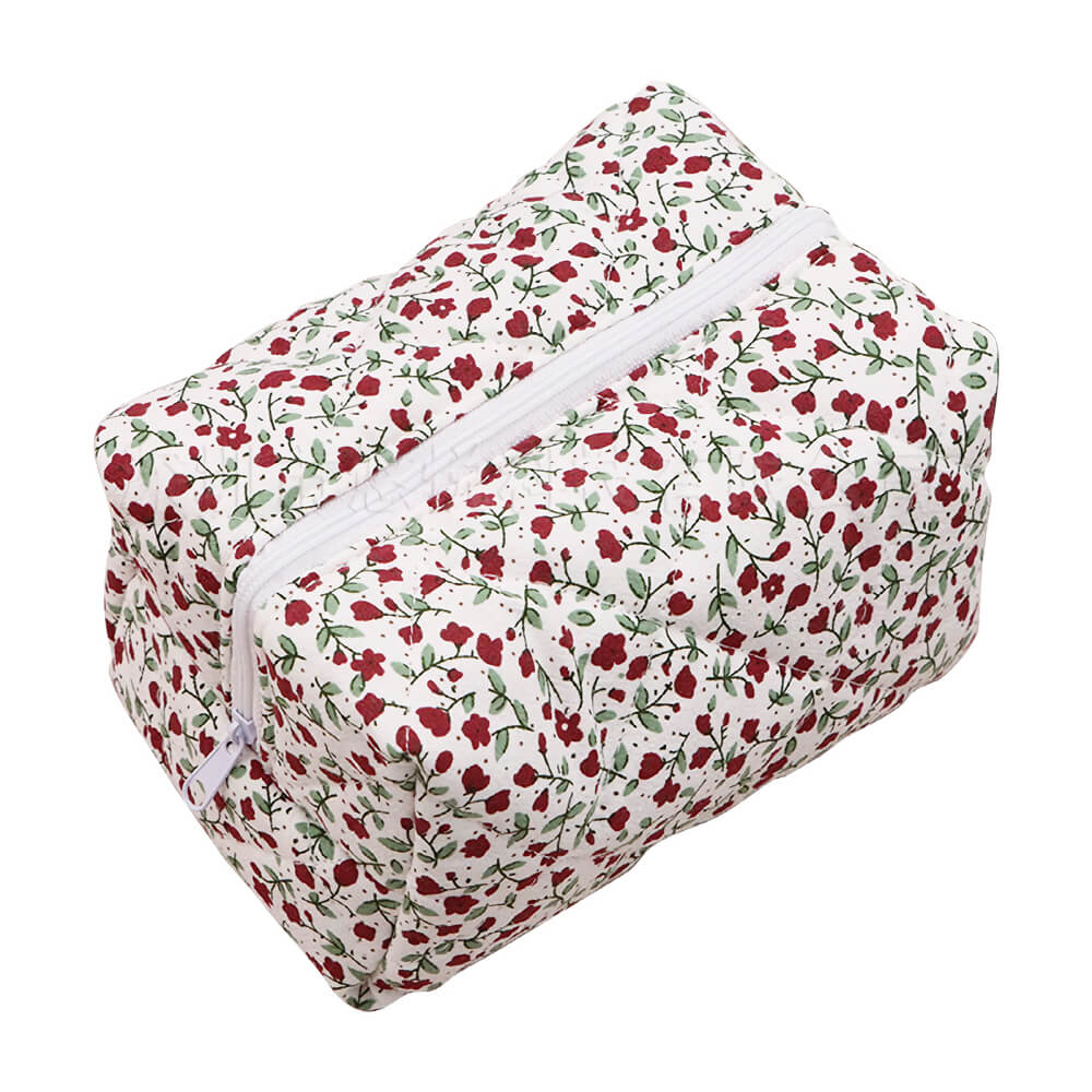 flower patterned cotton pouch, Cute Pouch Toiletry Bag