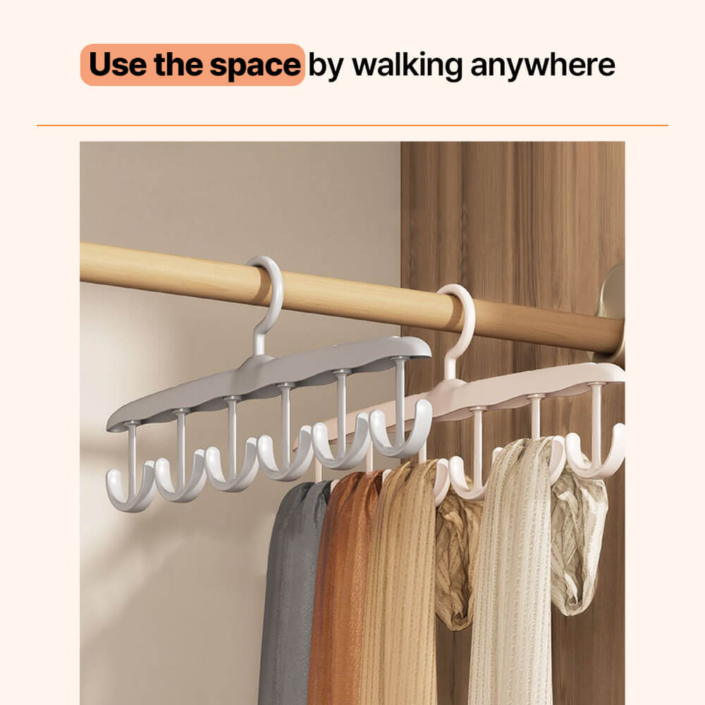 12-hole multipurpose hanger, Space Saving Hangers 2Pcs