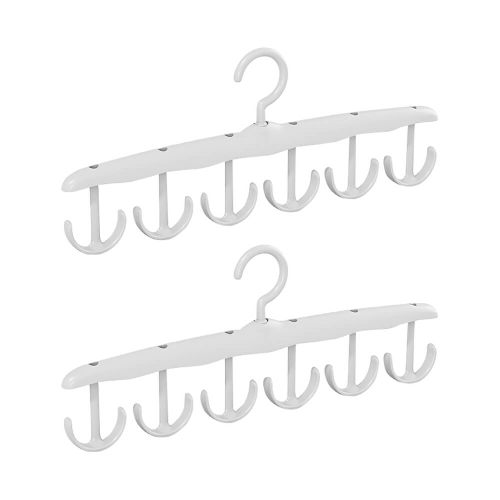 12-hole multipurpose hanger, Space Saving Hangers 2Pcs