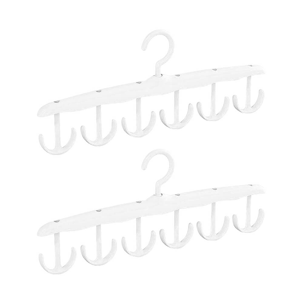 12-hole multipurpose hanger, Space Saving Hangers 2Pcs